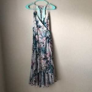 Floral hi-low dress
